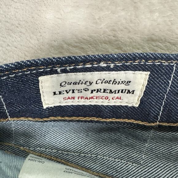 Levi's 501 Jeans Dark Blue Original Fit Denim Button Fly Big E Men's Size 32x30 - Picture 5 of 14